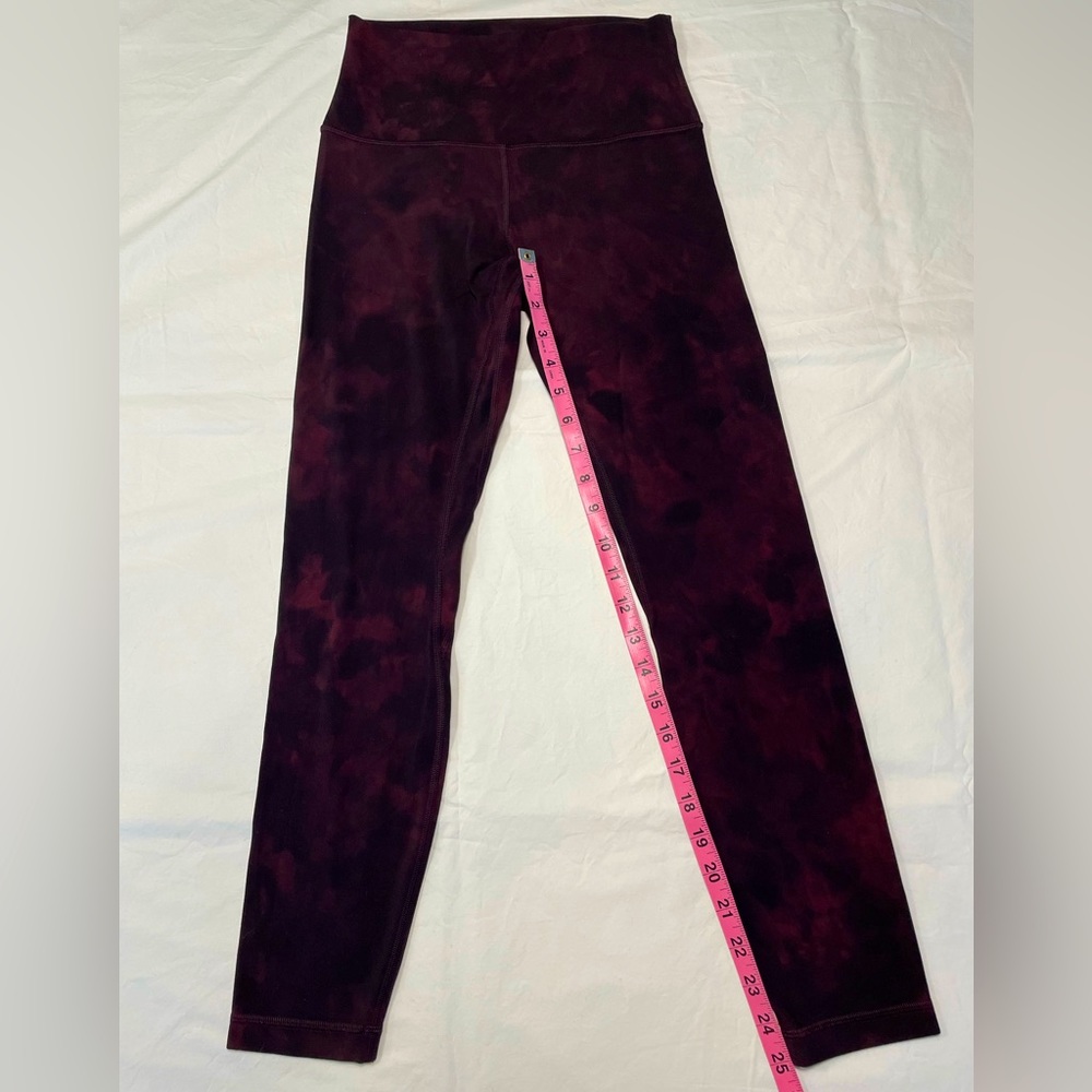 Lululemon Align leggings, 25”, size 6 - diamond dye Merlot/burgundy